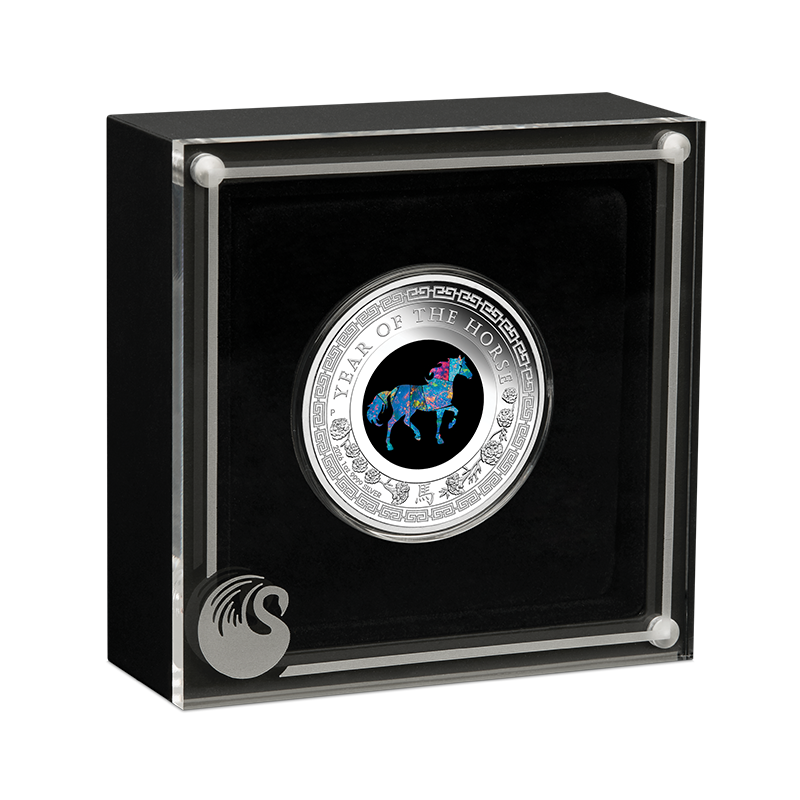 2026 $1 Australian Lunar Opal Series: Year of the Horse - Pure Silver Coin