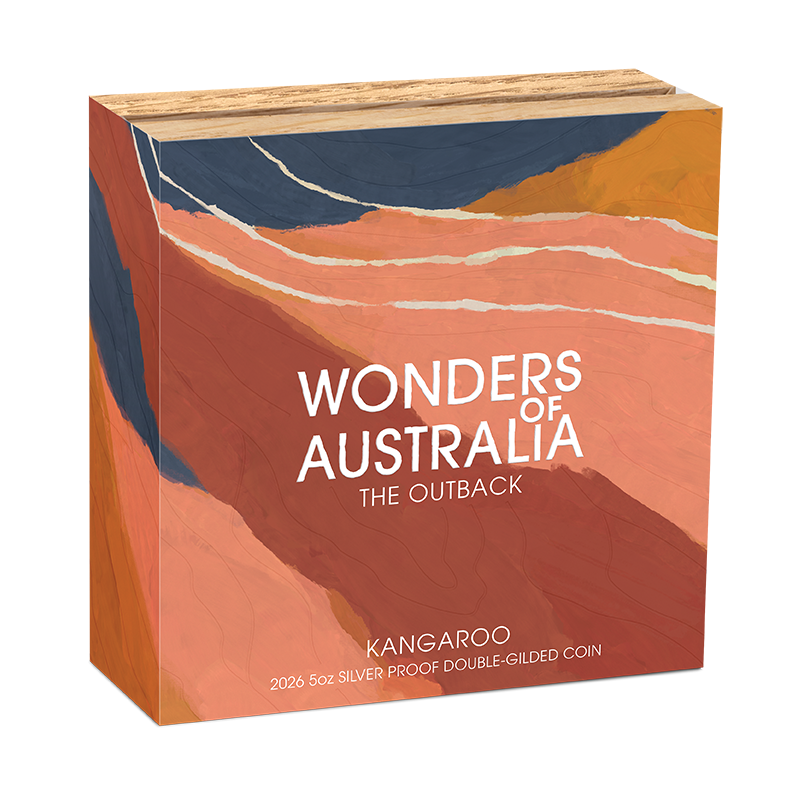 2026 $8 Wonders of Australia: The Outback Kangaroo - Pure Silver Coin