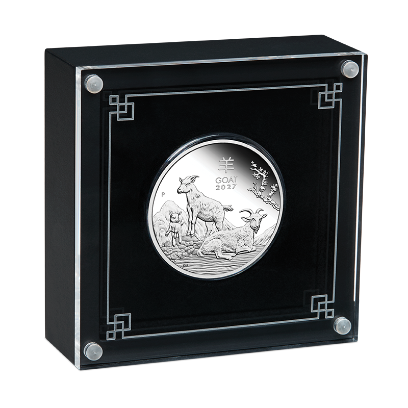 2027 $1 Australian Lunar Series: Year of the Goat - Pure Silver Coin