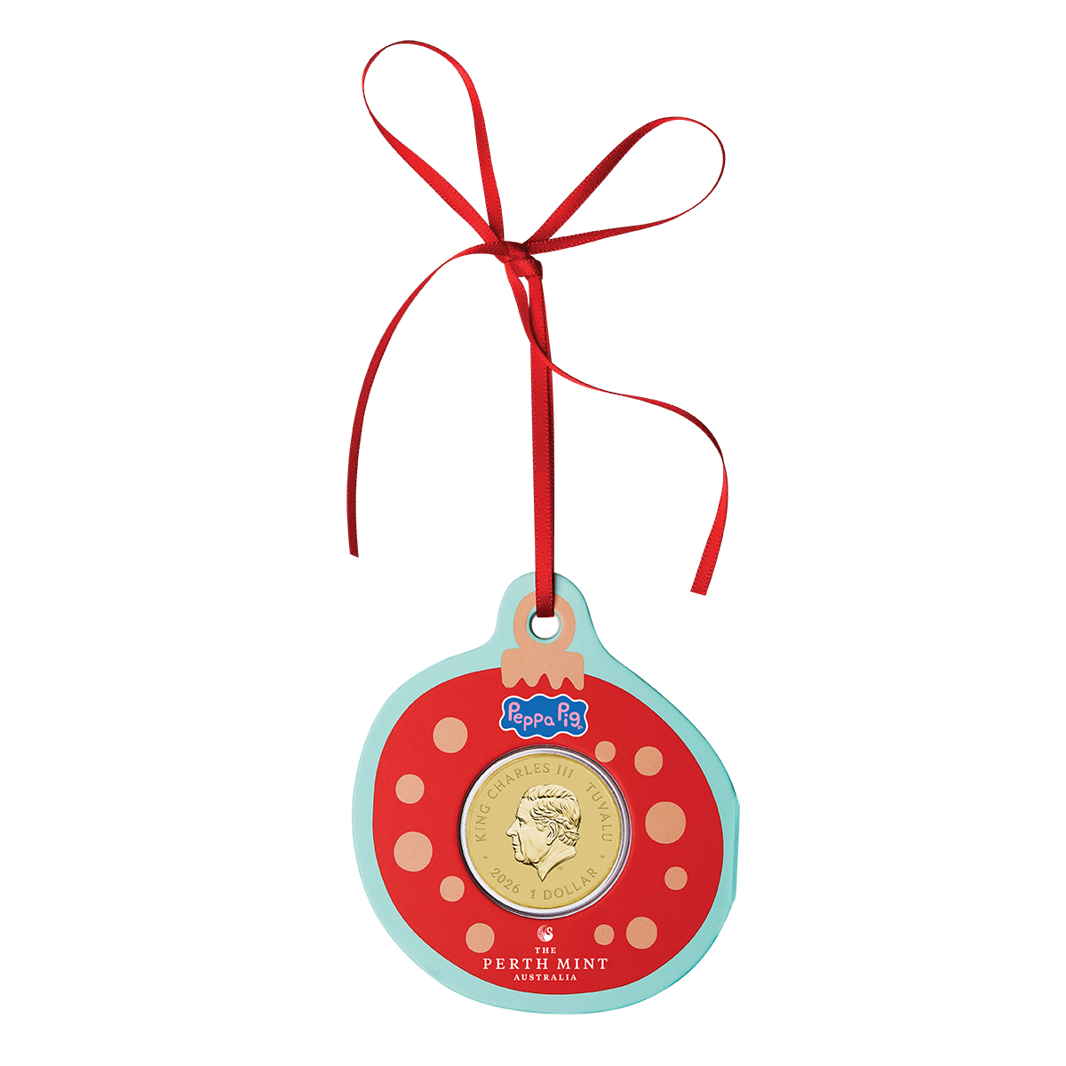 2026 $1 Peppa Pig: Merry Christmas - Collector Coin In Card