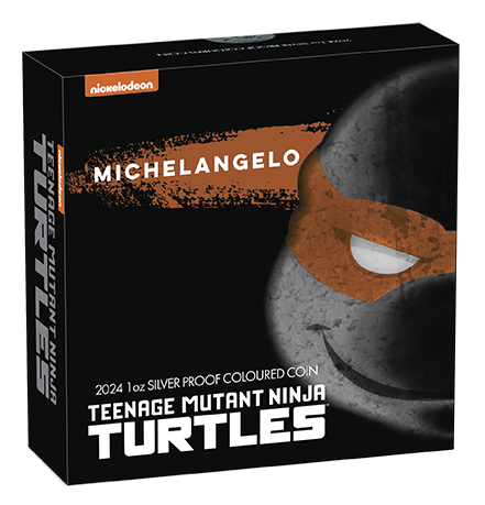 2024 $1 Teenage Mutant Ninja Turtles: Michaelangelo - Pure Silver Coin