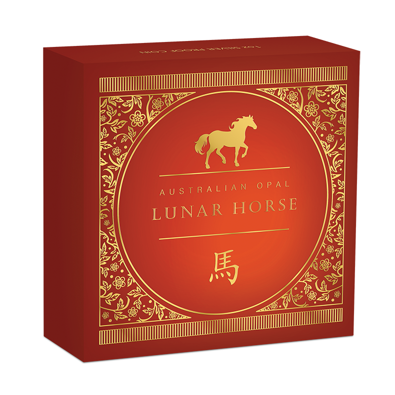 2026 $1 Australian Lunar Opal Series: Year of the Horse - Pure Silver Coin