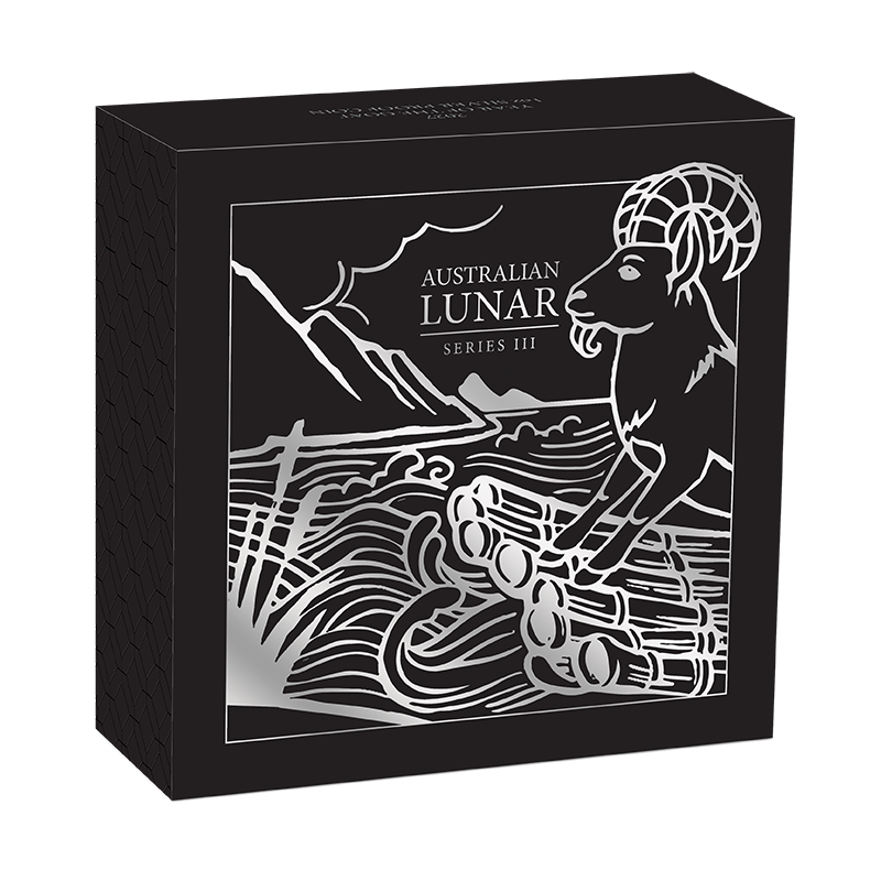 2027 $1 Australian Lunar Series: Year of the Goat - Pure Silver Coin