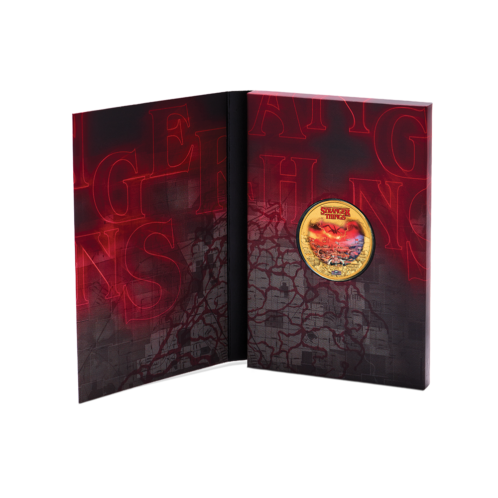 2026 $1 Stranger Things: Hawkins - Gold Plated Collector’s Coin In Card