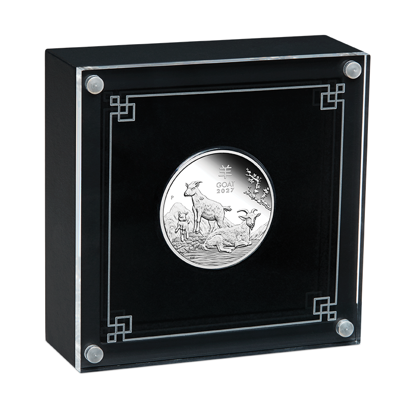 2027 50 Cents Australian Lunar Series: Year of the Goat - Pure Silver Coin