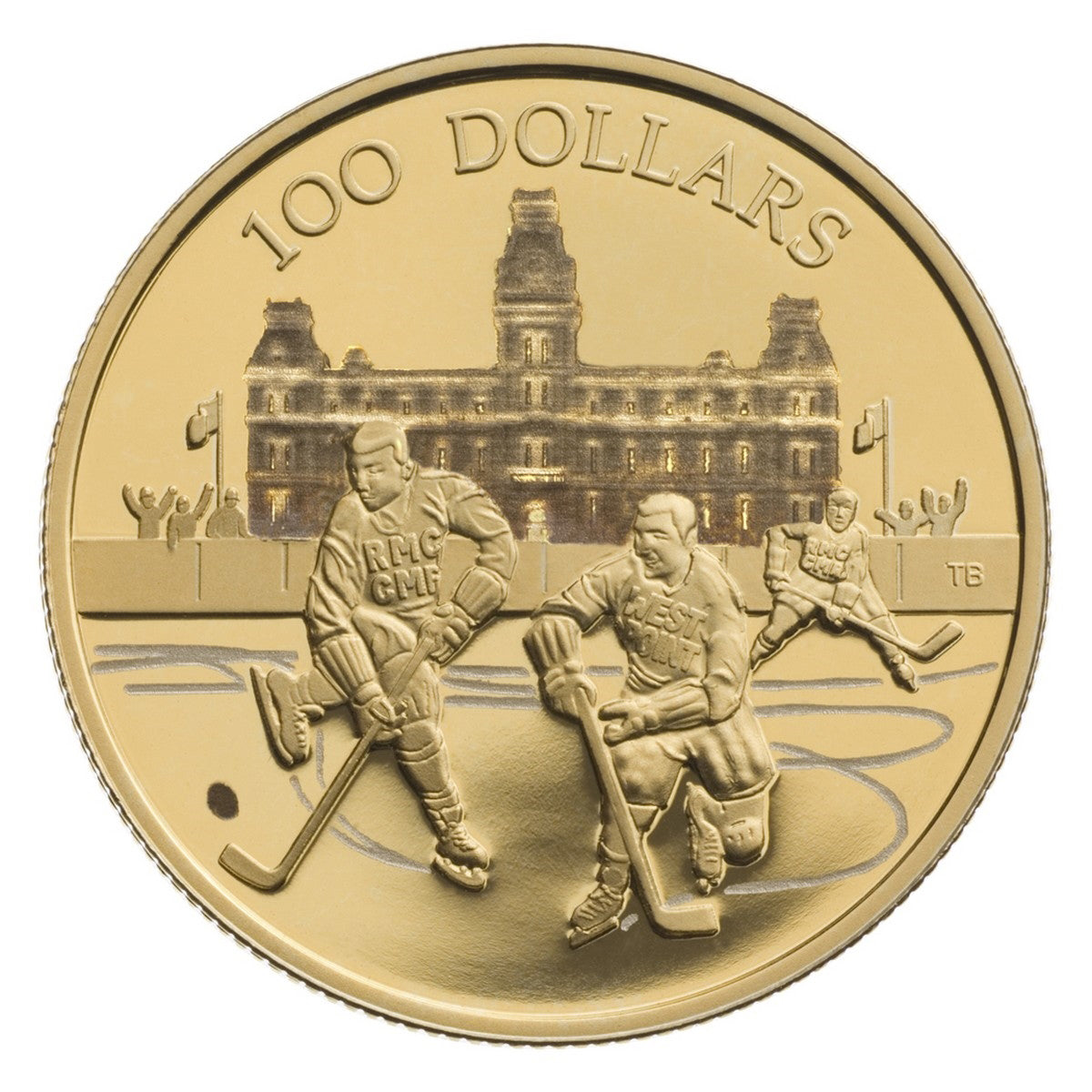 2006 $100 World's Longest Hockey Series, 75th Game - 14-kt. Gold Coin