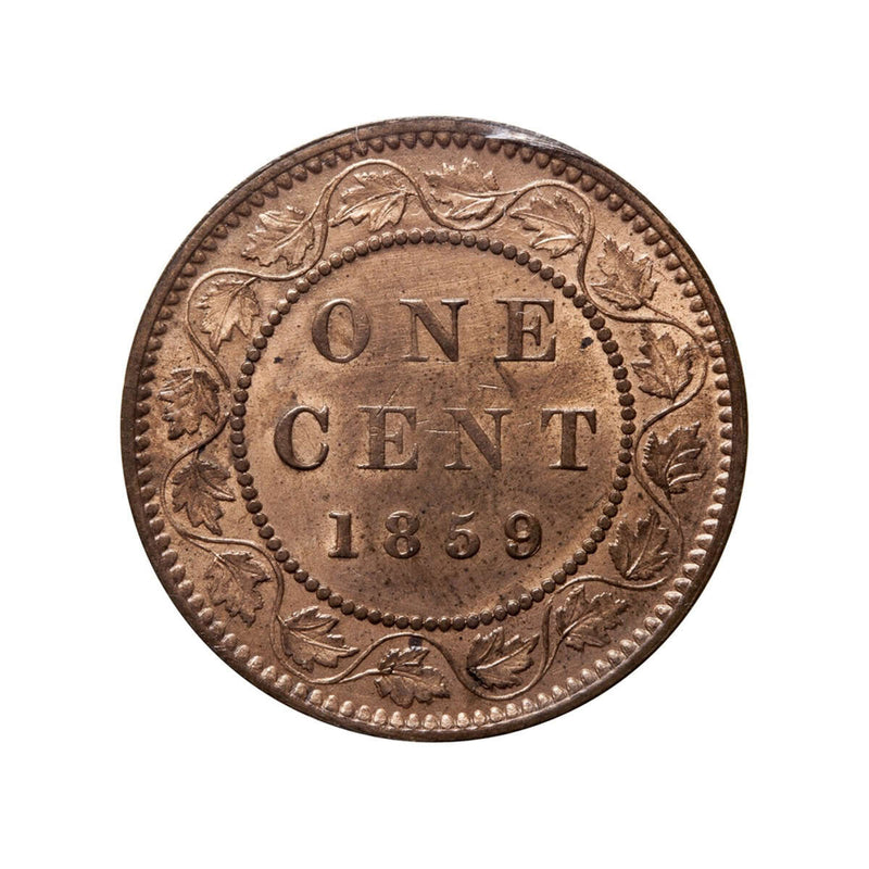 1 cent 1859 Wide 9/8 Medal; Red ICCS MS-63