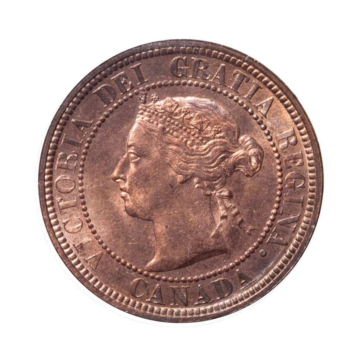 1 cent 1887 Red ICCS MS-65