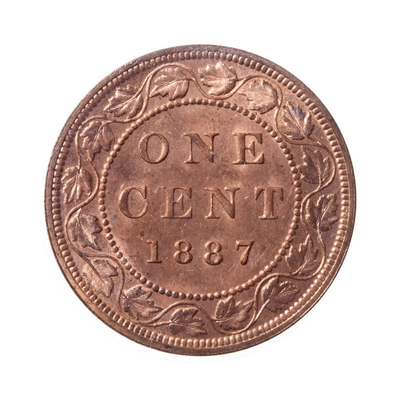 1 cent 1887 Red ICCS MS-65