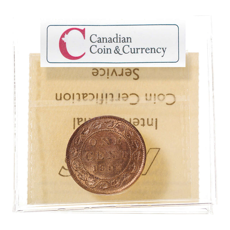 1 cent 1893  ICCS MS-65