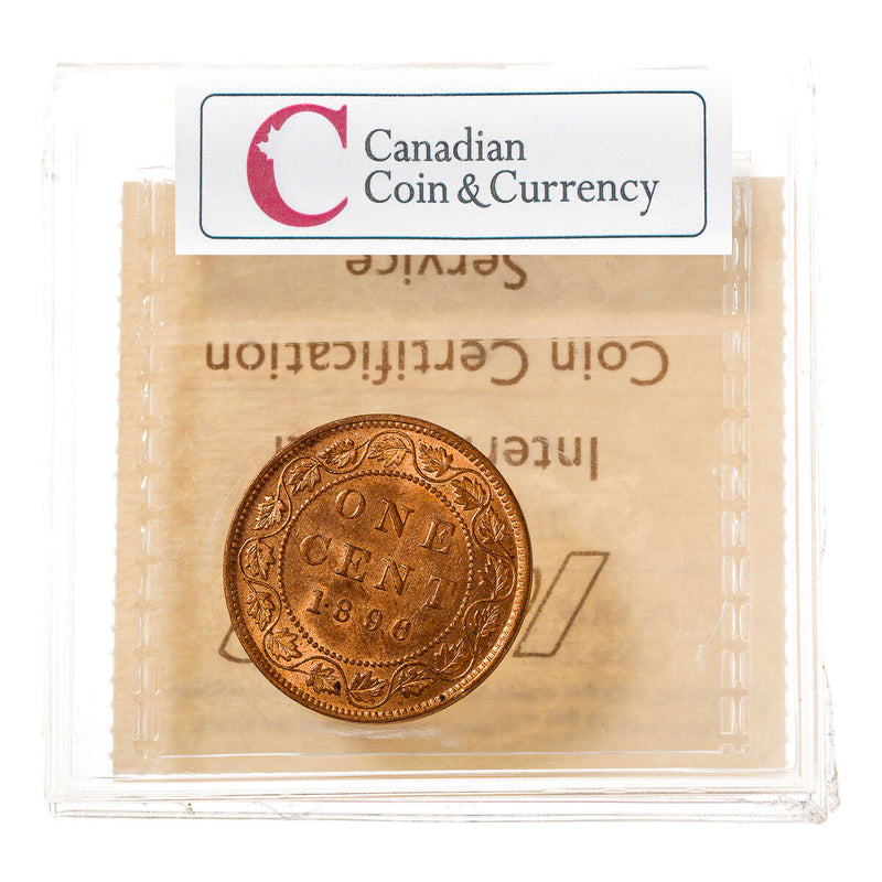 1 cent 1896  ICCS MS-65