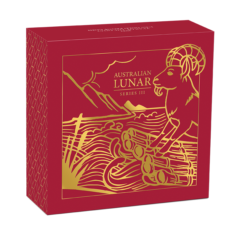 2027 $25 Australian Lunar Series: Year of the Goat - Pure Gold Coin