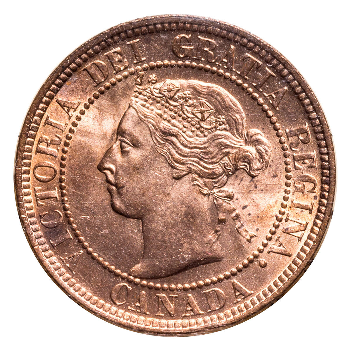 1 cent 1901 Red ICCS MS-65