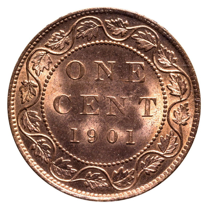 1 cent 1901 Red ICCS MS-65