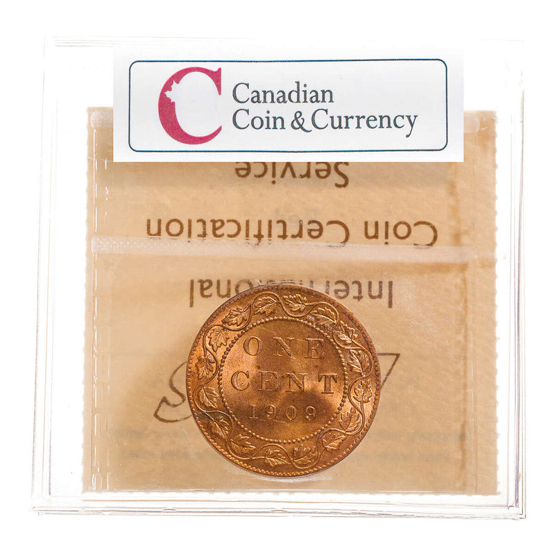 1 cent 1909  ICCS MS-65