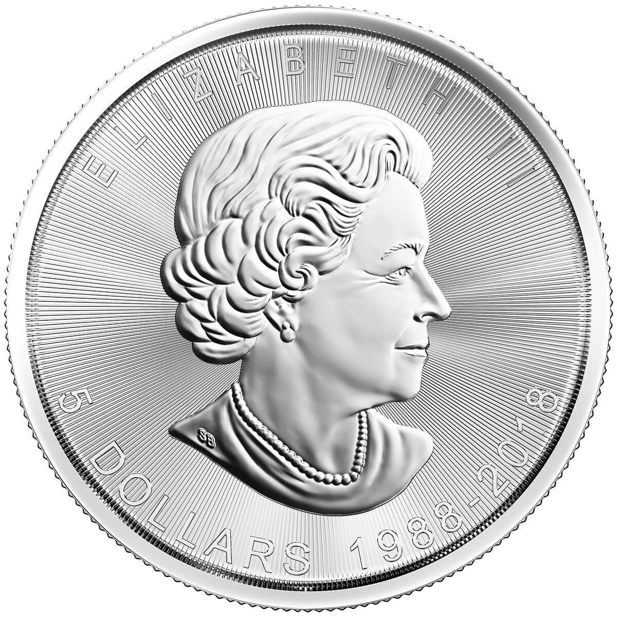 2018 $5 30th Anniversary of Silver Maple Leaf  Bar Set