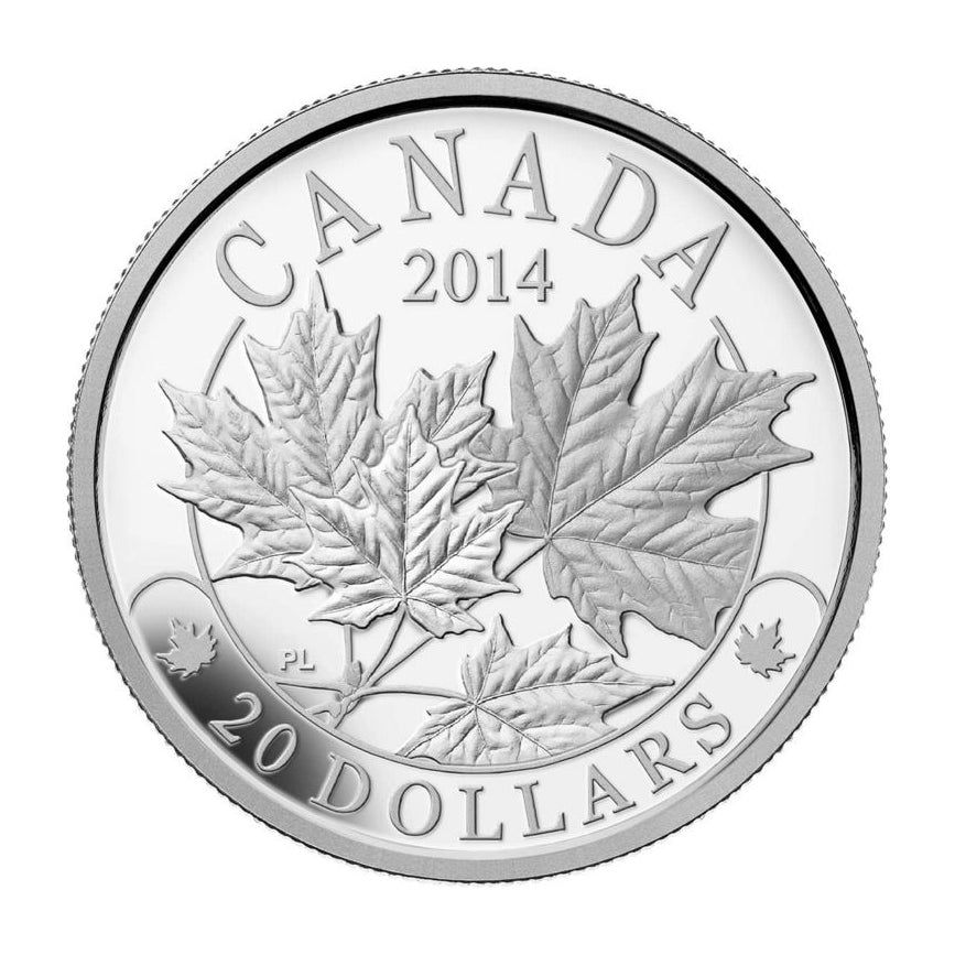 2014 $20 Majestic Maple Leaves - 3 Coin Fine Silver Set