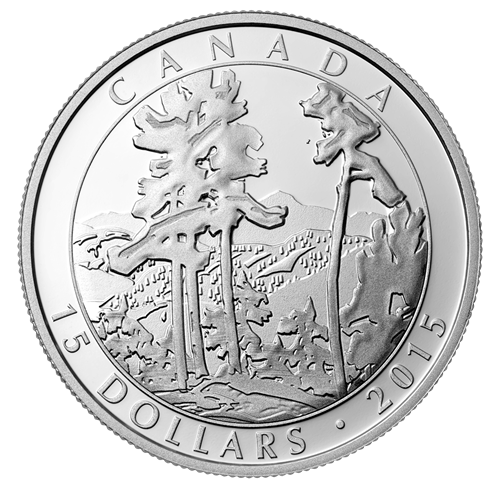 2015 $15 Franklin Carmichael, 125th Anniversary - Pure Silver 3-Coin Set