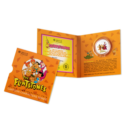2014 $1 Cartoon Characters: The Flintstones - Sterling Silver Coin