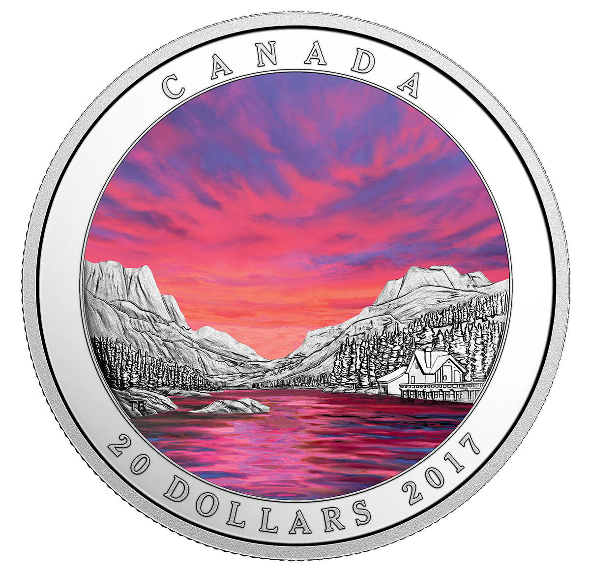 2017 $20 Weather Phenomenon: Fiery Sky - Pure Silver Coin with Bonus Black Light