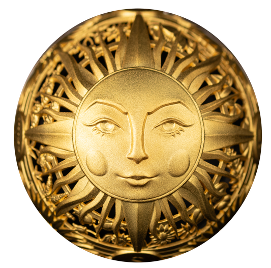 2024 $5 Silver Filigree Spherical Sun & Moon - Pure Silver Coin