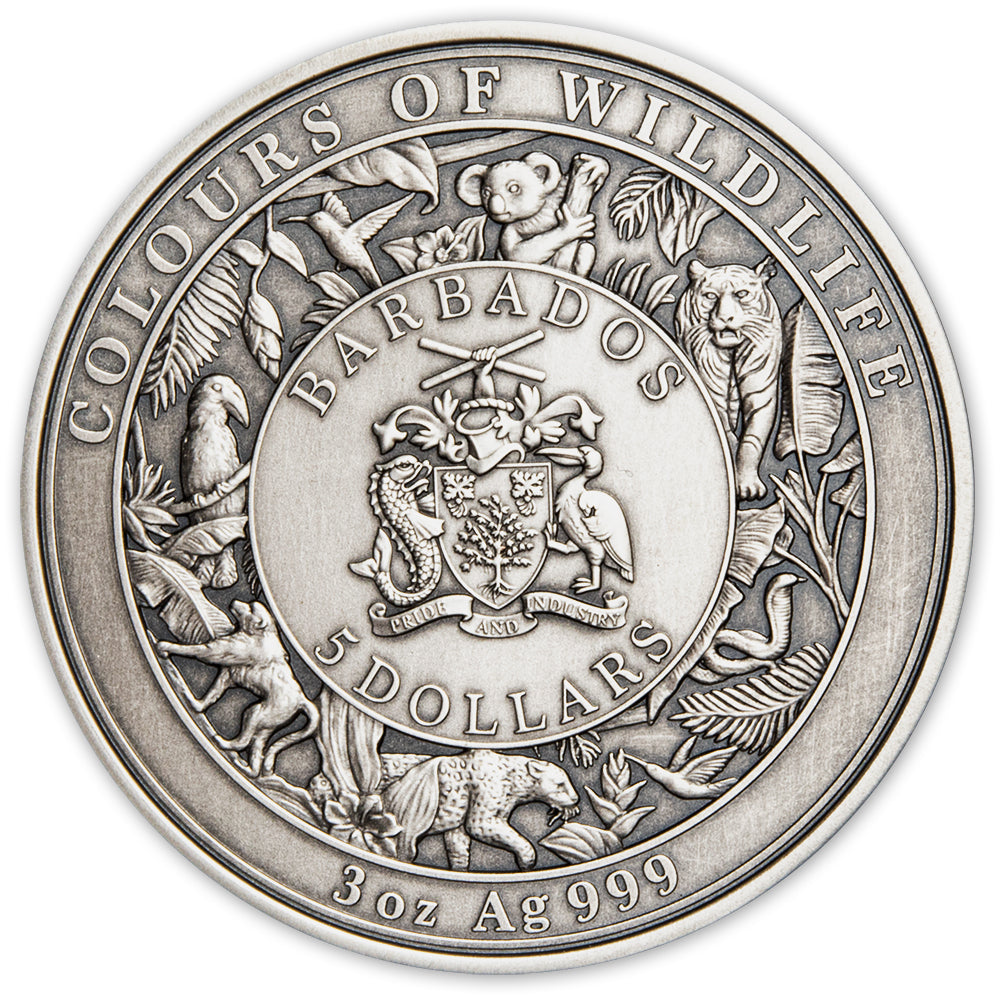 2024 $5 Colours of Wildlife: Jaguar - Pure Silver Coin