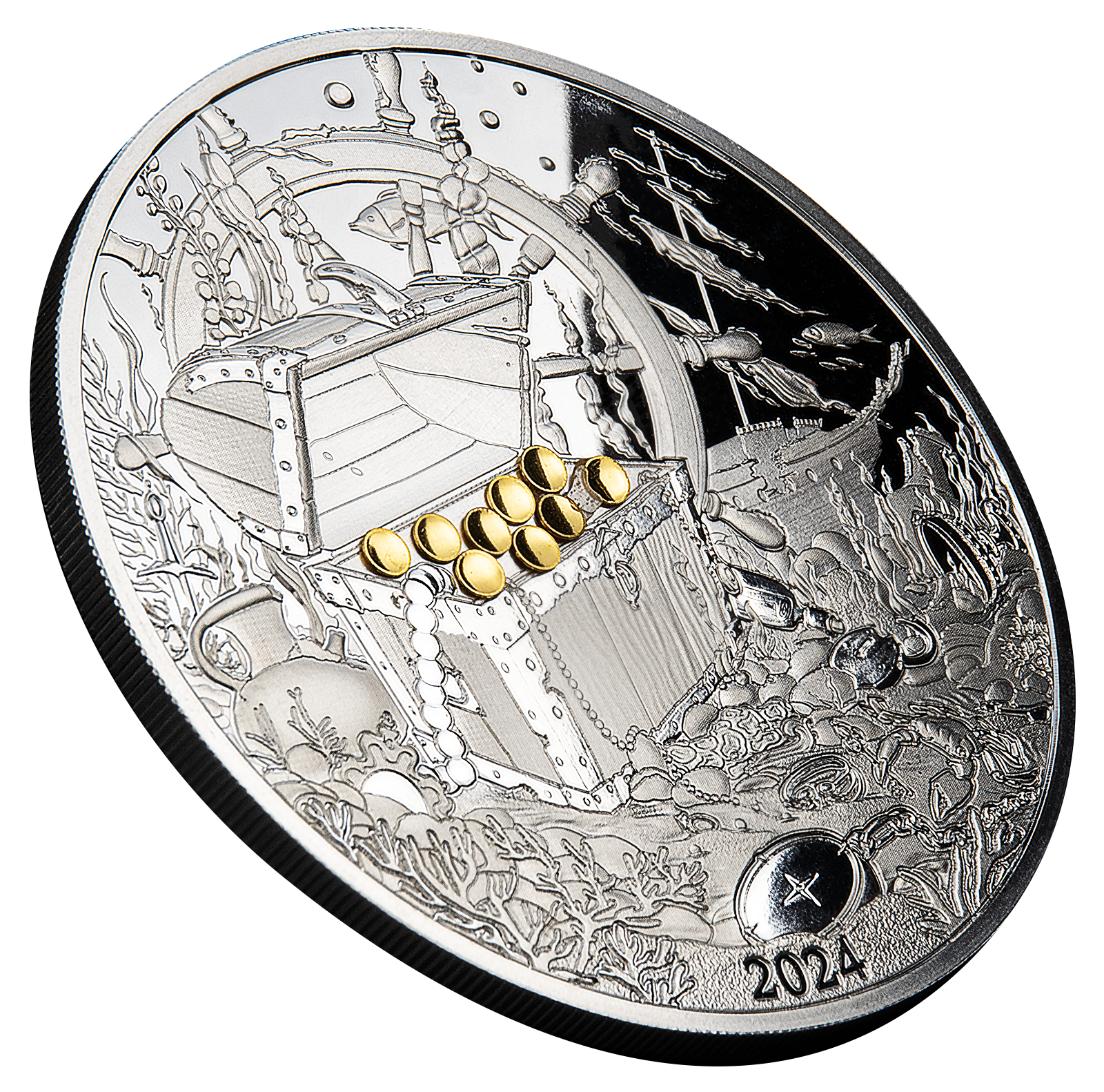 2024 $5 Ocean's Lost Treasure - Pure Silver Coin