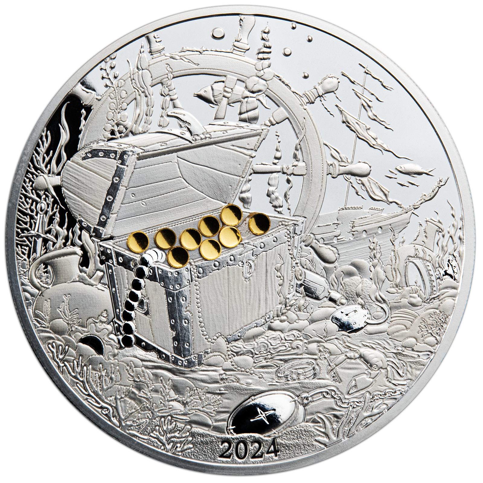 2024 $5 Ocean's Lost Treasure - Pure Silver Coin