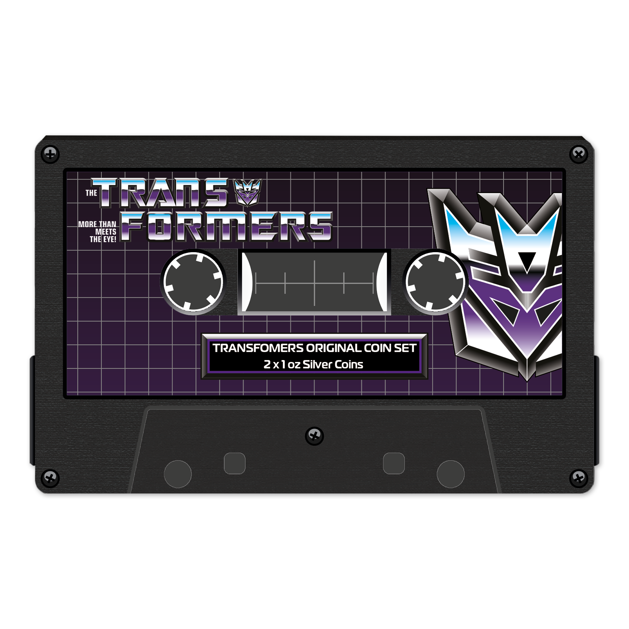 2024 $5 Transformers Decepticon Cassette Warriors: Buzzsaw and Ravage - Pure Silver 2-Coin Set