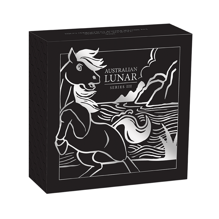 2026 $1 Australian Lunar Series: Year of the Horse Colour - Pure Silver Coin
