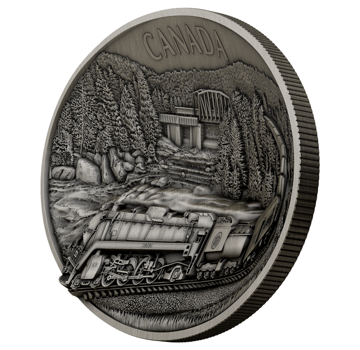 2019 $250 100th Anniversary of CN Rail - Pure Silver Kilo Coin