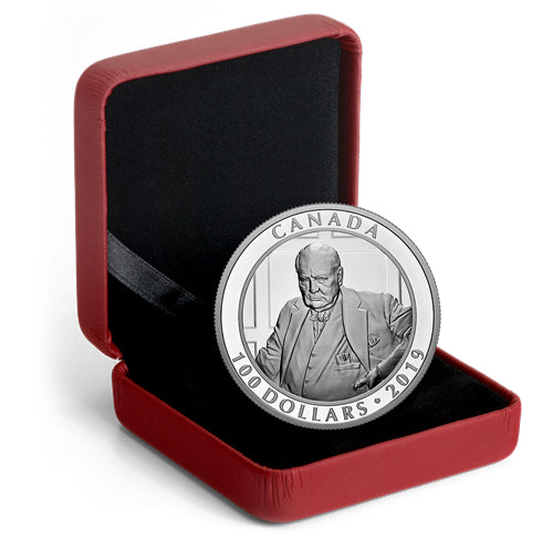 2019 $100 Yousuf Karsh: The Roaring Lion - Pure Silver Coin