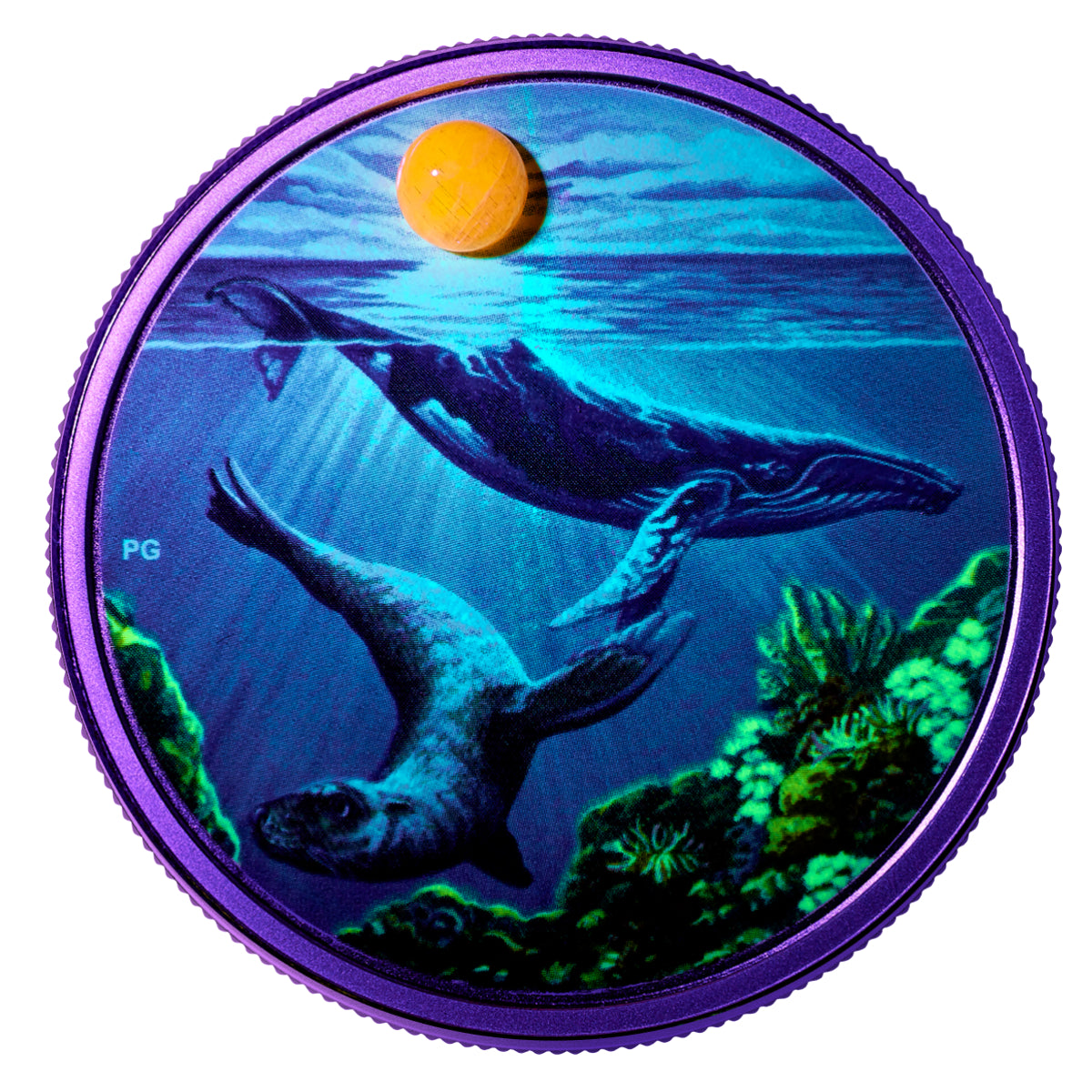 2020 $20 Under a Hopeful Moon - Pure Silver Coin with Black Light