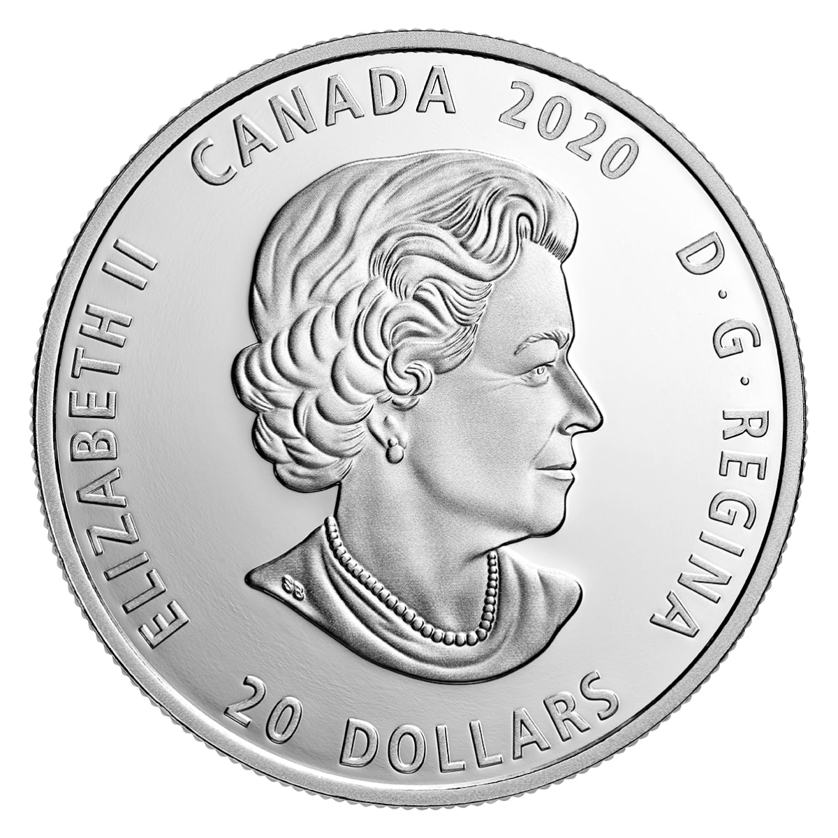 2020 $20 Under a Hopeful Moon - Pure Silver Coin with Black Light