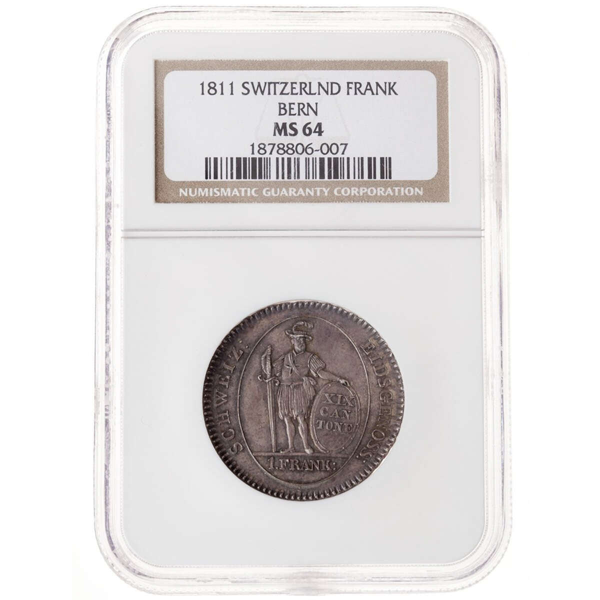 Switzerland Frank 1811 MS-64 NGC