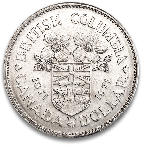 1971 $1 British Columbia Centennial