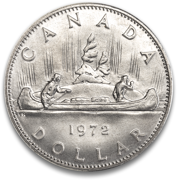 1972 $1 Voyageur Design - Nickel Dollar