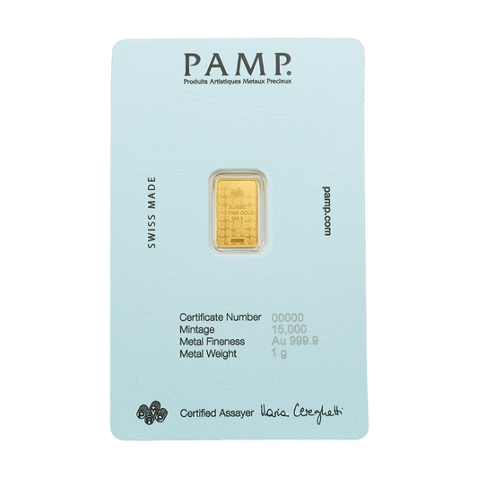 Maradona 1g Pure Gold Bar