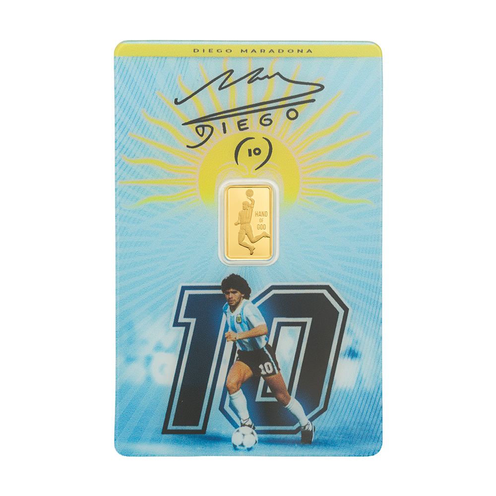 Maradona 1g Pure Gold Bar