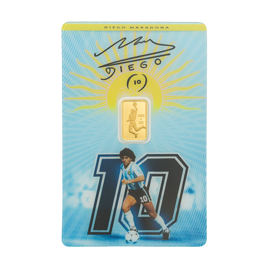 Maradona 1g Pure Gold Bar