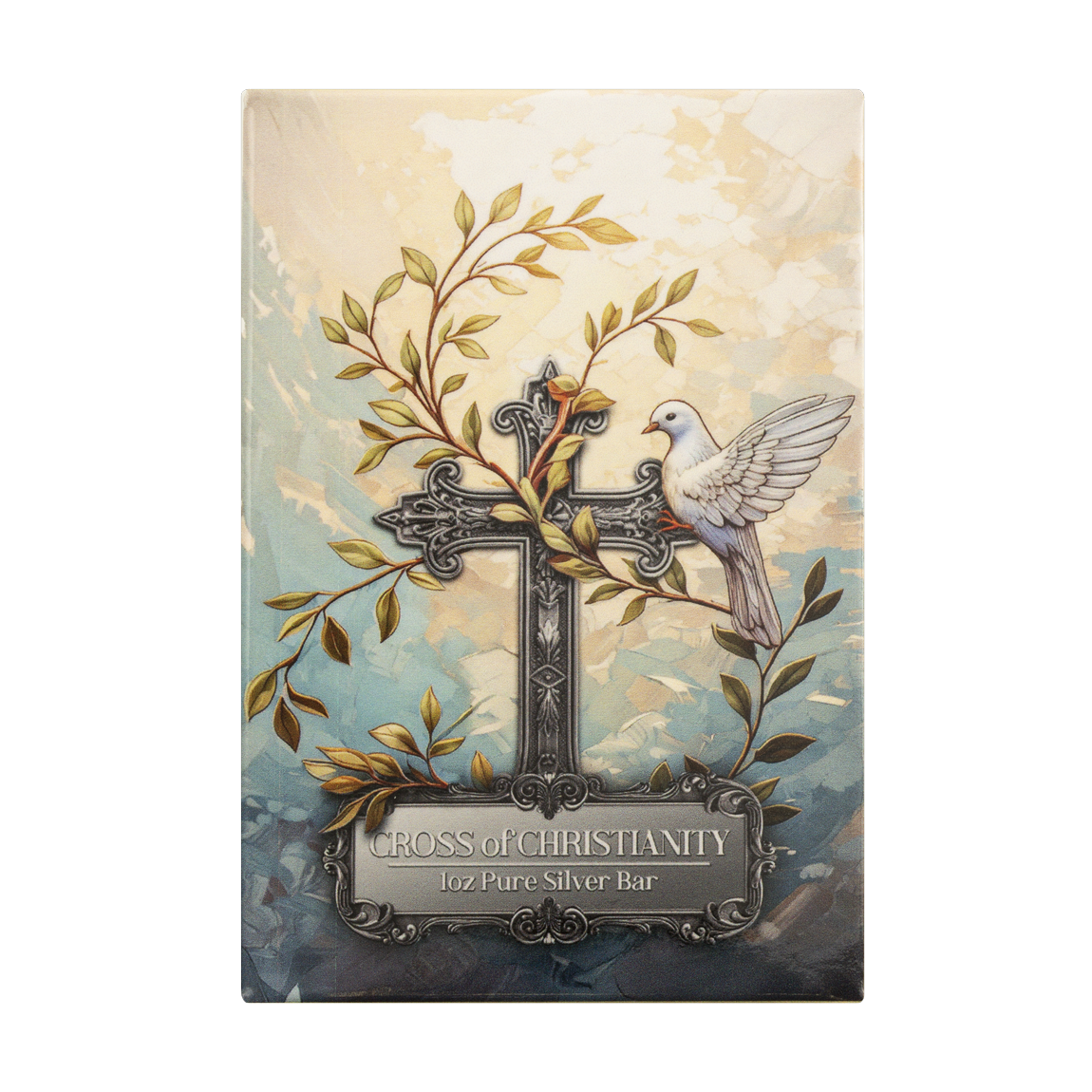 2026 $2 Cross of Christianity - 1 oz Pure Silver Bar