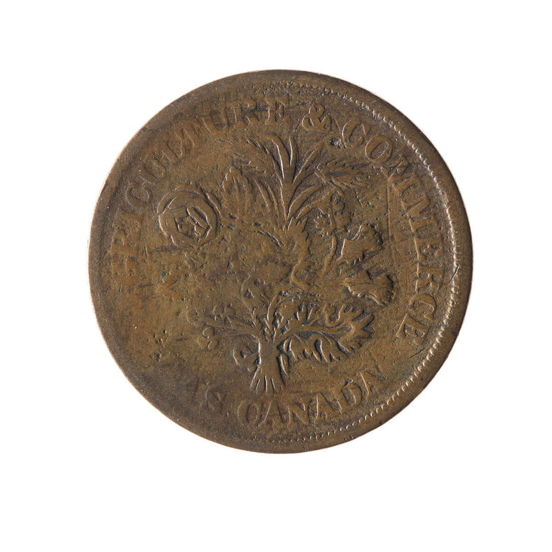 Lower Canada 1 Sou Token 1838 LC-5A1 F-12