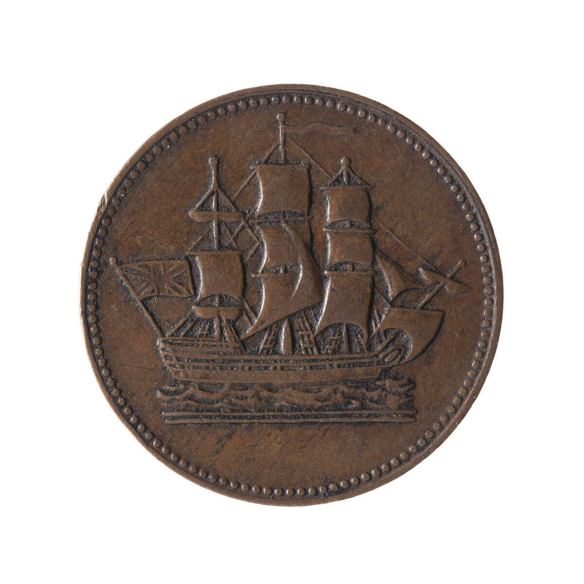 PEI 1/2 Penny Token 1835H PE10-29 VF-35