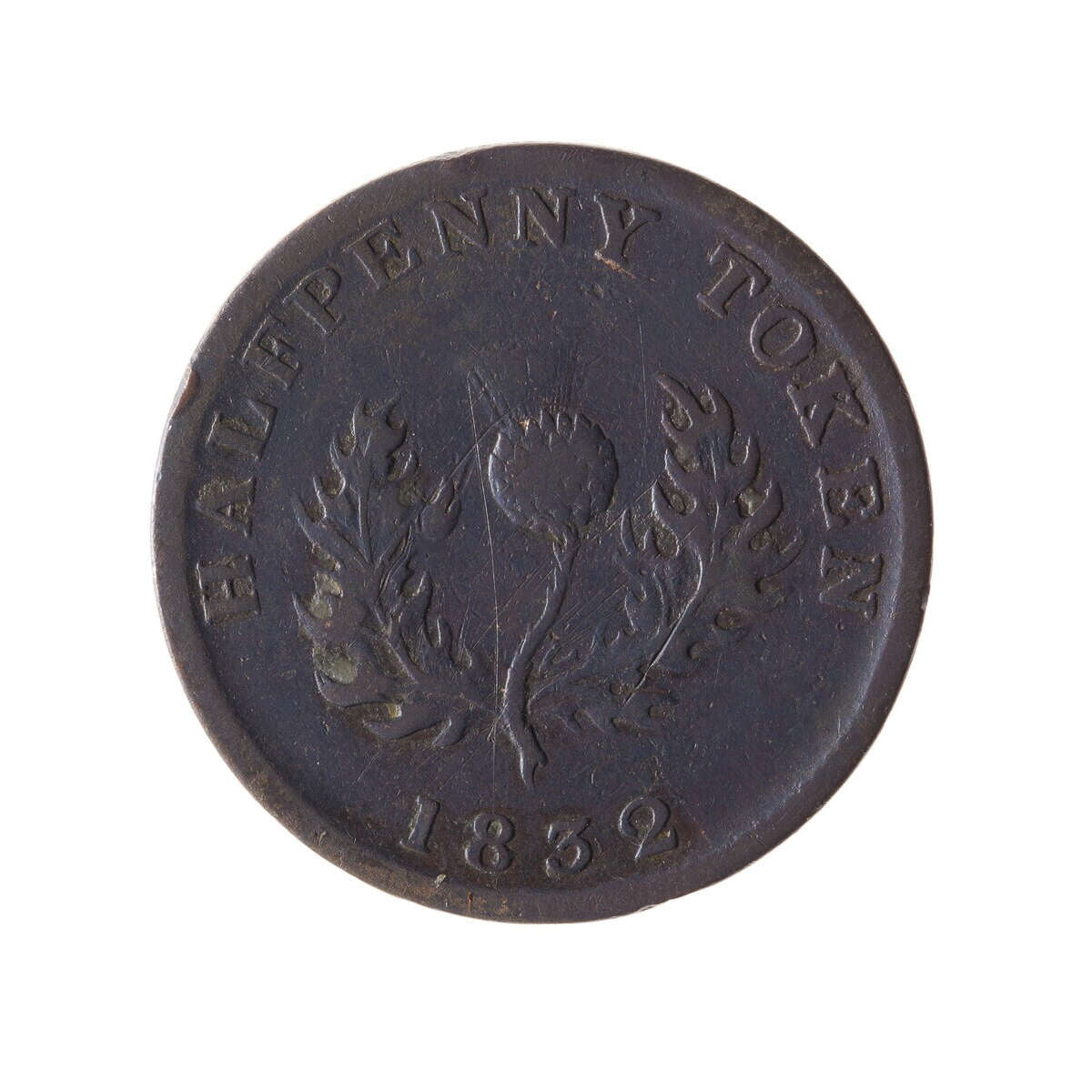 NS 1/2 Penny Token 1832 NS-1D3 VF-20