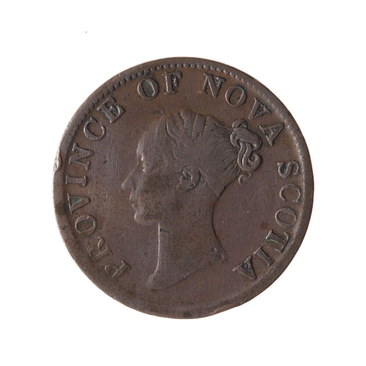 NS 1/2 Penny Token 1840 NS-1E2 VF-20