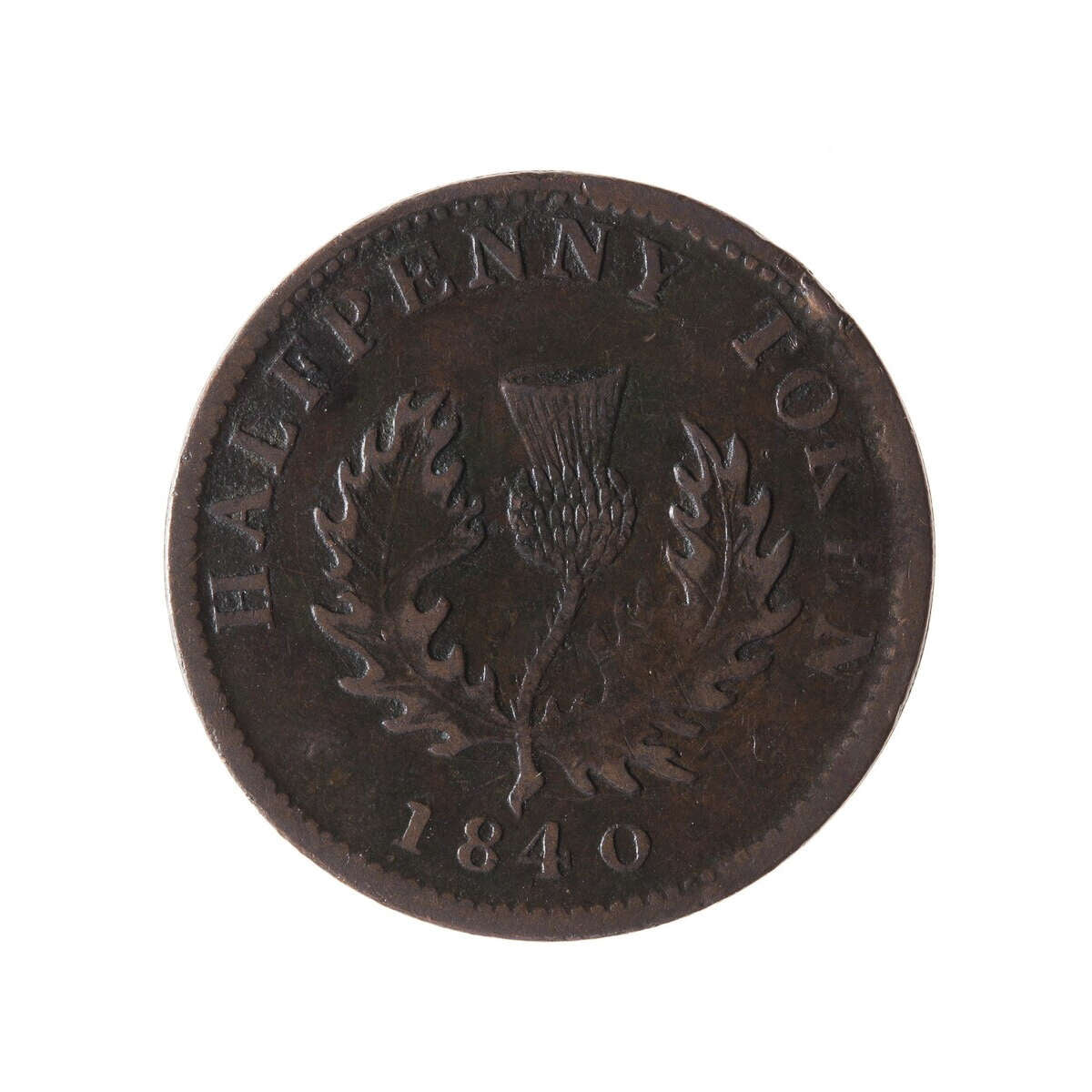 NS 1/2 Penny Token 1840 NS-1E4 VF-20