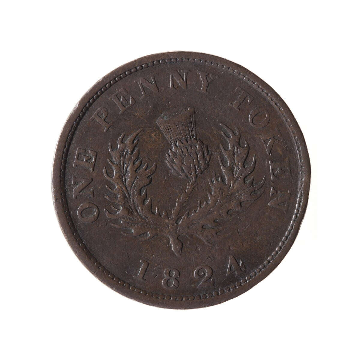 NS 1 Penny Token 1824 NS-2A2 VF-35