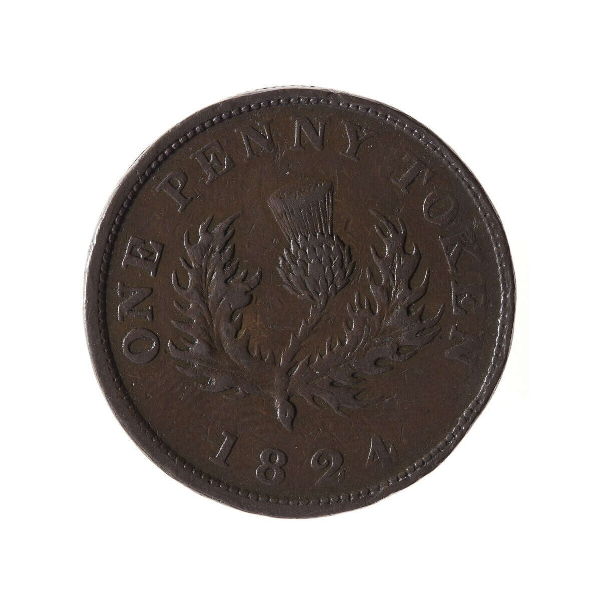 NS 1 Penny Token 1824 NS-2A2 VF-35