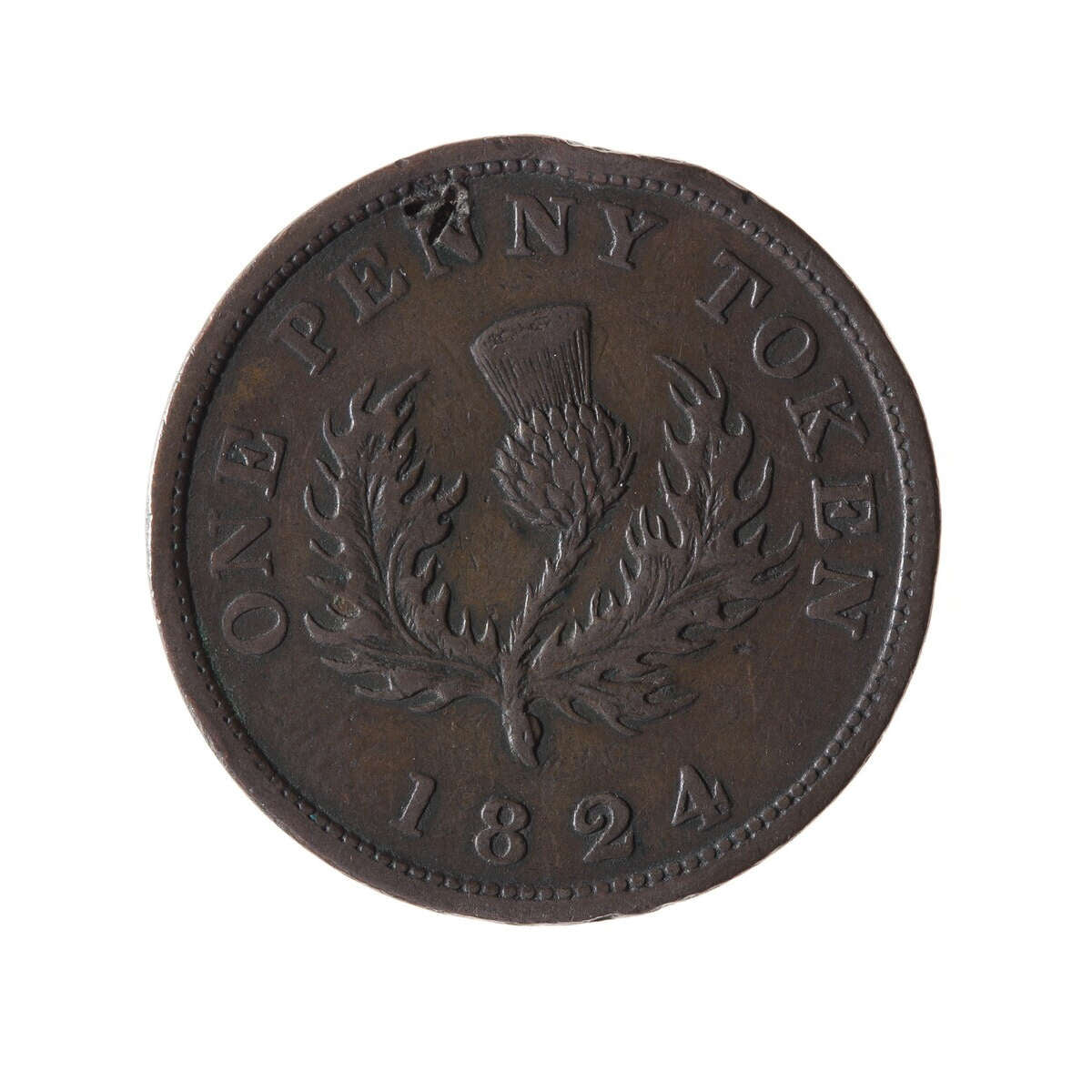 NS 1 Penny Token 1824 NS-2A3 VF-35