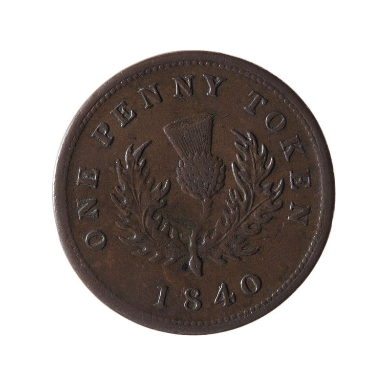 NS 1 Penny Token 1840 NS-2C2 EF-40
